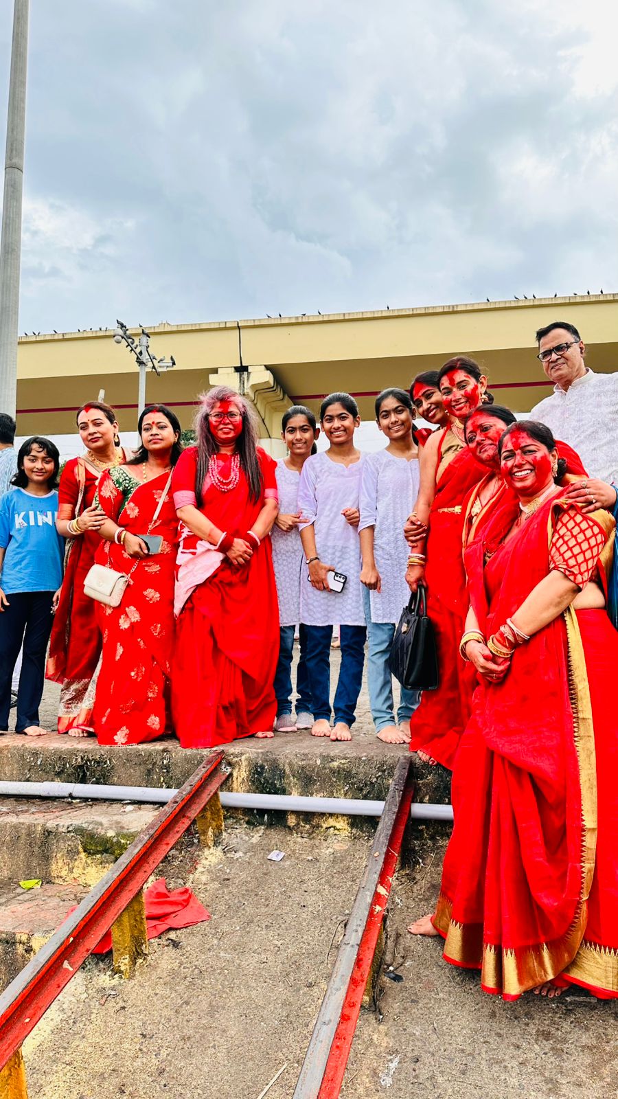 Community members gathered for the Bijoya celebration